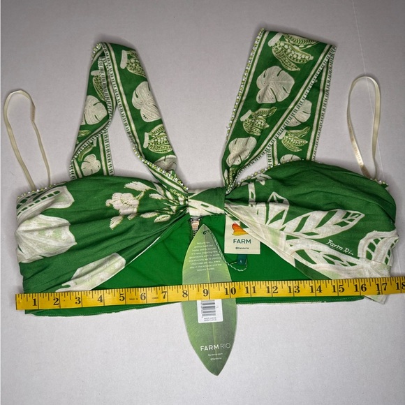 FARM Rio Green Floral Blouse - Picture 14 of 14